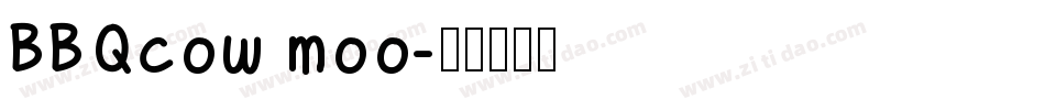 BBQcow moo字体转换